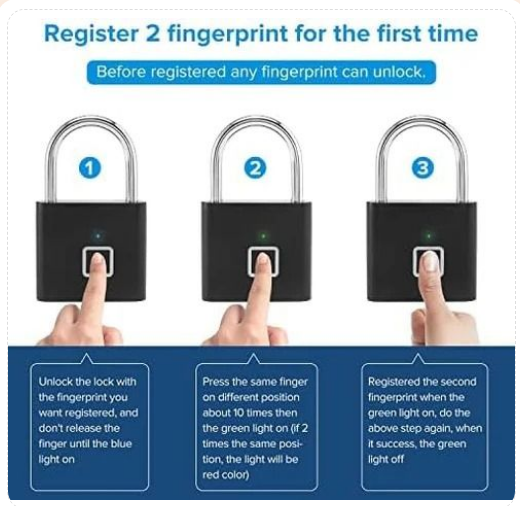Fingerprint Padlock – Secure, Keyless, Effortless